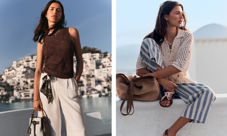 Models in Mediterranean-inspired clothes