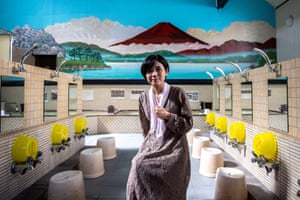 ‘Sento ambassador’ and writer Yasuko Okuno at the Kanamachi sento