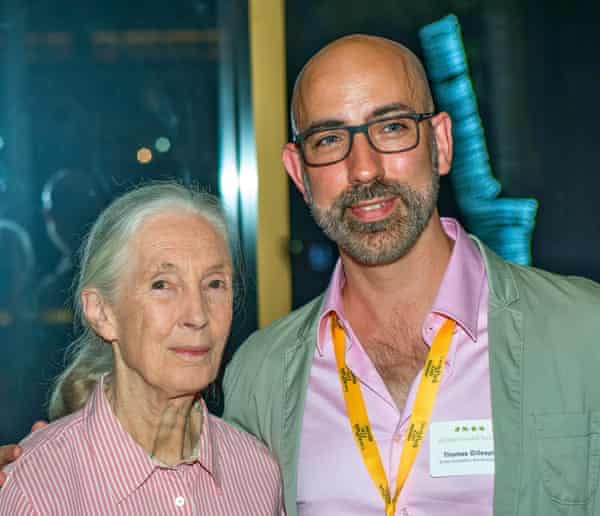 Thomas Gillespie with primatologist Jane Goodall