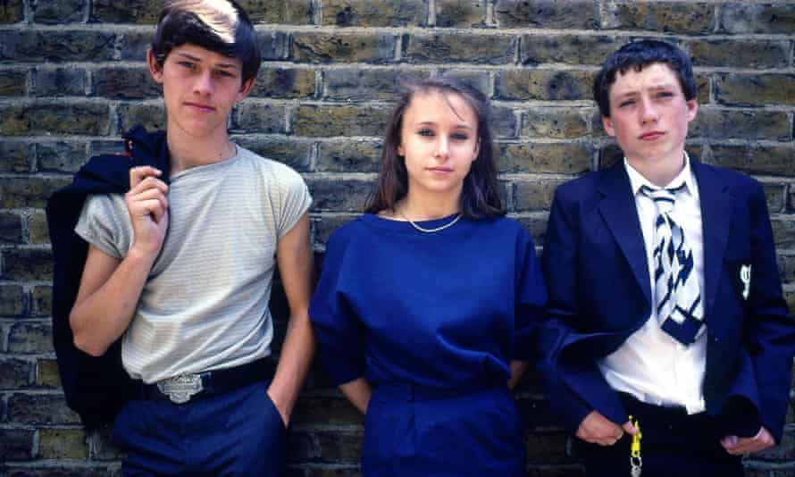 Tim Polley as Steven Banks, Melissa Wilks as Jackie Wright and Lee MacDonald as Zammo Maguire in Grange Hill Series Eight.
