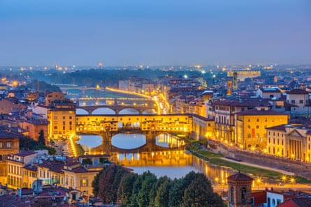 The Arno river in Florence.