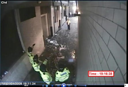 A CCTV still of Ian Tomlinson on the the day that he died at a protest in central London.