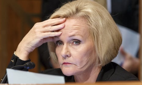 Democractic senator Claire McCaskill, who is attempting to make internet sites liable for material they publish.