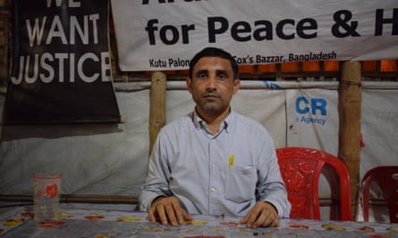 Mohib Ullah sitting in his office in Cox’s Bazar