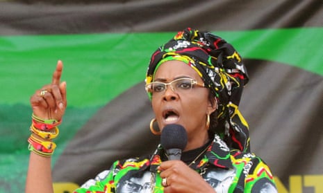 Grace Mugabe at a Zanu-PF rally