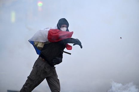 Hundreds of thousands march in France as protests take place across Europe – as it happened