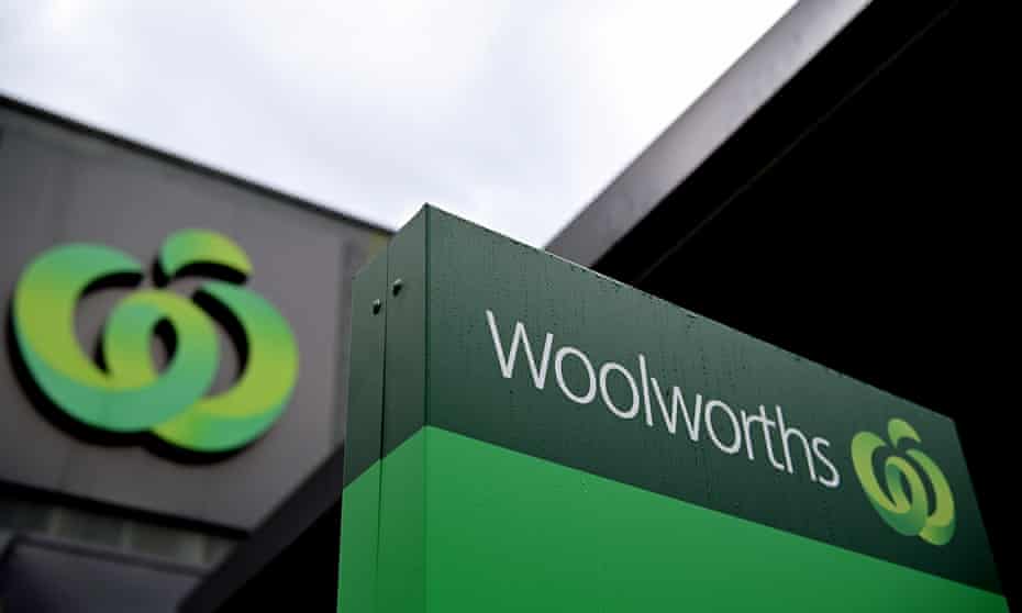 Signage at a Woolworths supermarket