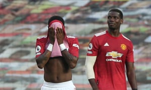 Fred (left) and Paul Pogba struggle to come to terms with Manchester United’s evisceration by Spurs.
