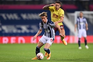 Conor Gallagher (left) made his Premier League debut for West Brom.