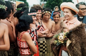 New Zealand, 1977: the Queen meets Māori people during her silver jubilee Commonwealth tour