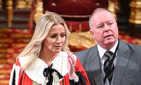 Michelle Mone at the state opening of parliament in the House of Lords in 2019.