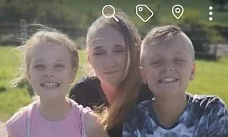 Terri Harris with her children, Lacey Bennett and John Paul Bennett.