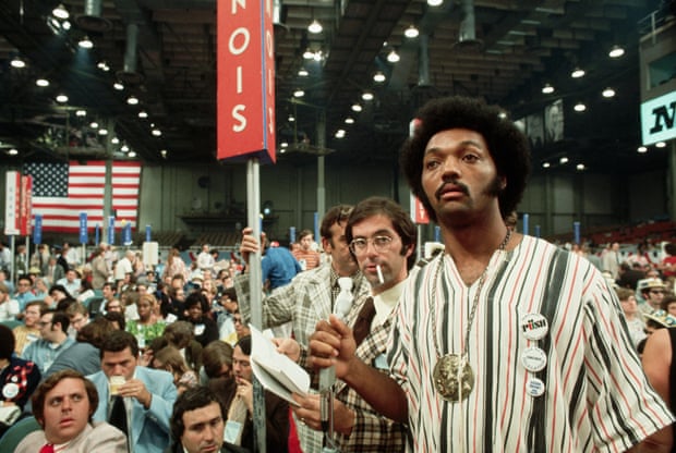 Jackson at the 1972 Democratic convention in Miami, which nominated George McGovern.