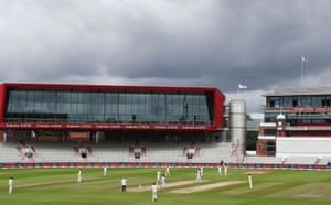 Broad celebrates trapping Holder lbw.