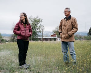 Susan Gordon, the former manager of the Venetucci Farm, and her husband Patrick Hamilton, visit the farm after leaving it due to the shut down.