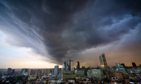 Storm clouds over the City of London. The Bank of International Settlements says a storm in financial markets ‘has been building for a long time’.