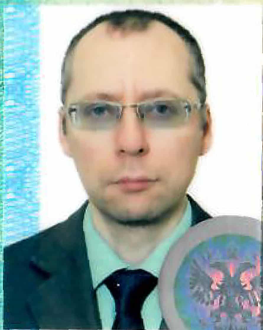 An image taken from the passport photo page of Russian diplomat Boris Bondarev, who handed in his resignation in May.