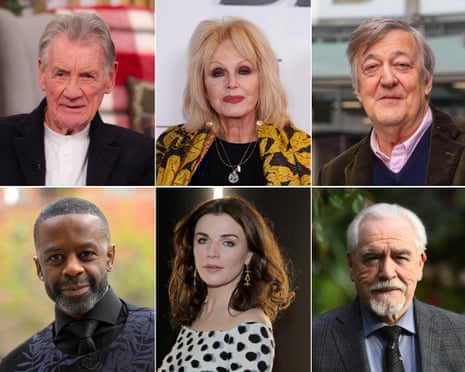 Michael Palin, Joanna Lumley, Stephen Fry, Brian Cox, Aisling Bea and Adrian Lester
