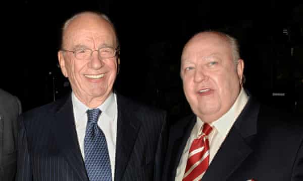 Rupert Murdoch with Roger Ailes in 2007.