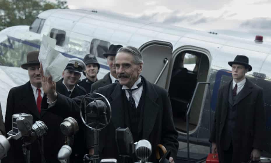 ‘He fails, but there’s something noble in the attempt’ … Jeremy Irons as Neville Chamberlain in Munich: The Edge of War.
