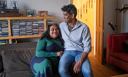 ‘It was as if I had fake written on my forehead’ … Ranee and her husband, Sam, who have two adopted children.