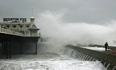 Brighton lashed by storms in 2007.