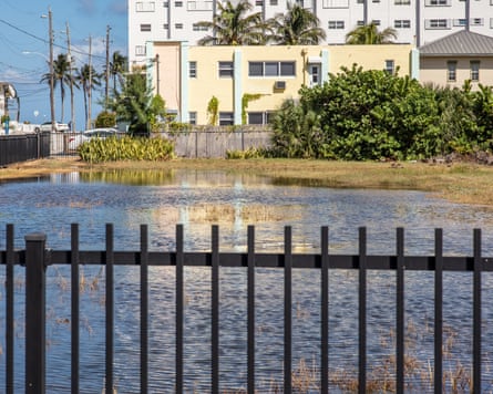 A king tide in Hollywood, Florida.