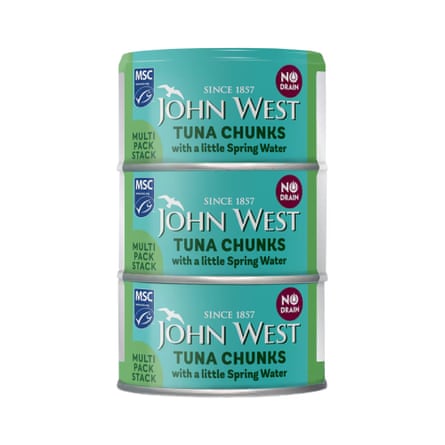 John West No Drain Tuna Chunks with a Little Spring Water MSC 3x100g