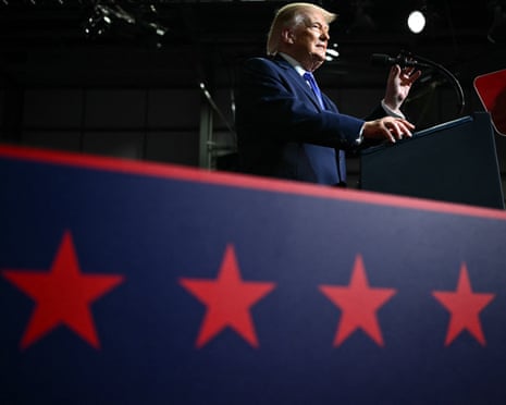 US-POLITICS-TRUMPUS President Donald Trump speaks at a midterm campaign rally at the Rock Hill Sports & Event Center in Rock Hill, South Carolina on October 29, 2026.
