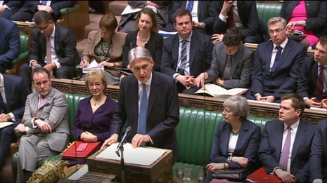 Chancellor of the Exchequer Philip Hammond delivering his Spring Statement to the House of Commons.