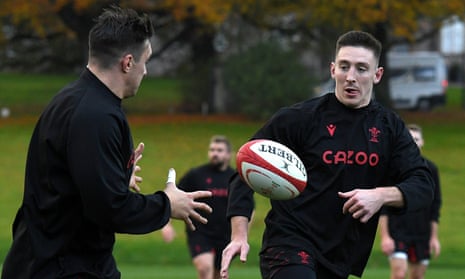 Josh Adams (right) is in the Wales lineup to face Australia in Cardiff this Saturday.