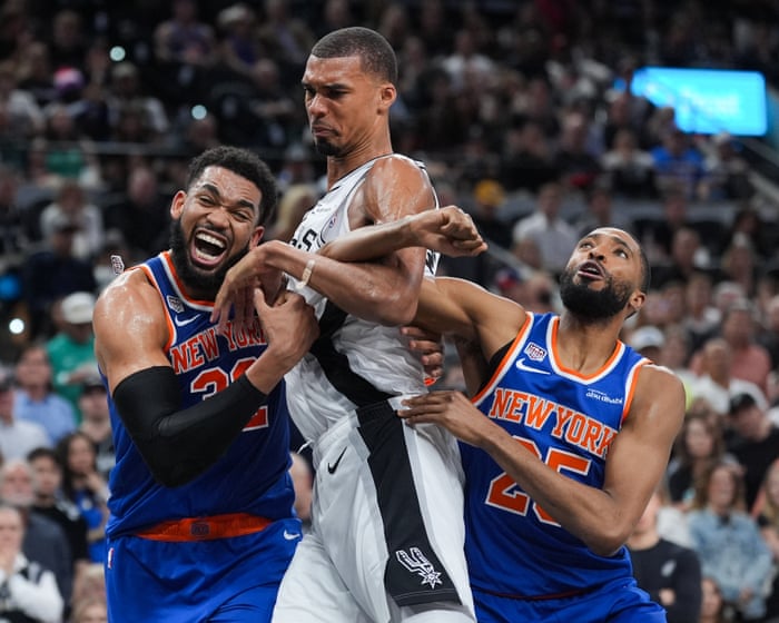 NBA finals: Knicks within two wins of elusive title after holding off Spurs in Game 2
