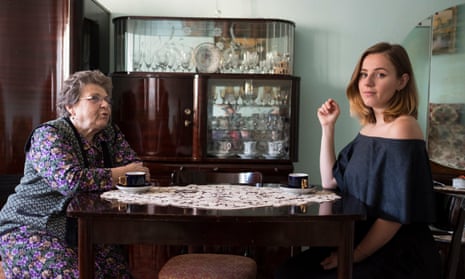 Alexandra Jones with her grandmother, Elizabeta Moldovan, at her home in Zlatna, Romania.