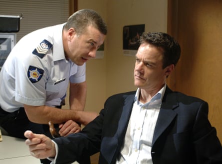 Paul Robinson, in trouble with the law in Neighbours