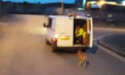 RSPCA launch inquiry over photos of dog being dragged behind van