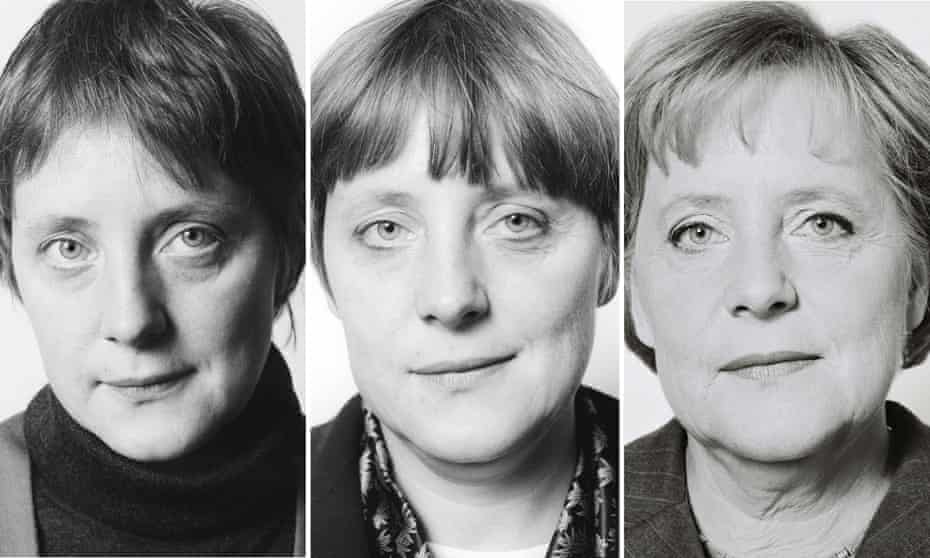 Angela Merkel in 1991, 1995 and 2008, photographed by Herlinde Koelbl