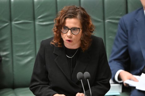 The minister for social services, Amanda Rishworth.