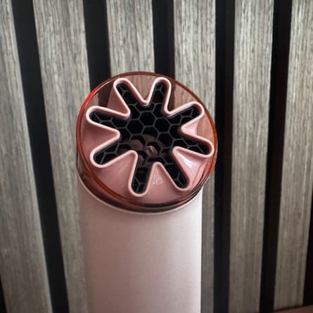 Close-up of Dyson HushJet Mini Cool fan