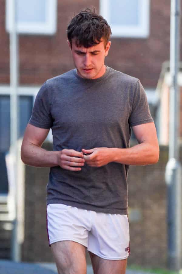 Excl - Paul Mescal Workout28 May 2020 - EXCLUSIVE. Normal People star Paul Mescal pictured taking a delivery whilst in his pyjamas. Paul later then headed out for a jog this afternoon. Credit: KP/GoffPhotos.com Ref: KGC-296 **Exclusive to GoffPhotos.com - Magazines Double Space Rates - UK MAGAZINE PRINT ONLY/STRICTLY NO WEB/BLOG USE**