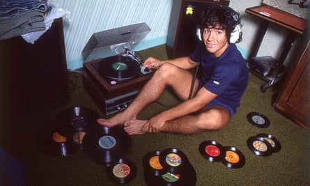 Footage from the film showing the young Maradona at home in Argentina, 1980.