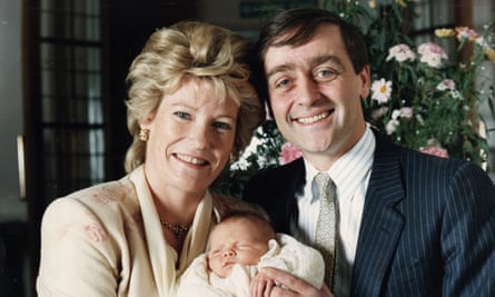 The 6th Duke and Duchess of Westminster with Earl Grosvenor shortly after his birth.