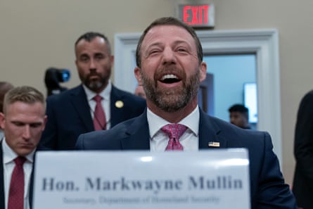 Homeland security secretary Markwayne Mullin at Capitol Hill this week