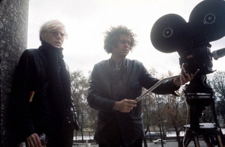Morrissey filming with Warhol in New York, 1973.