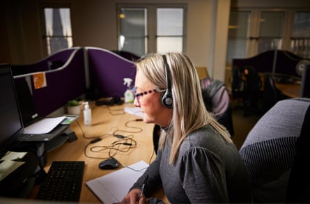 La conseillère en dette Sally Marshall chez StepChange à Chester.