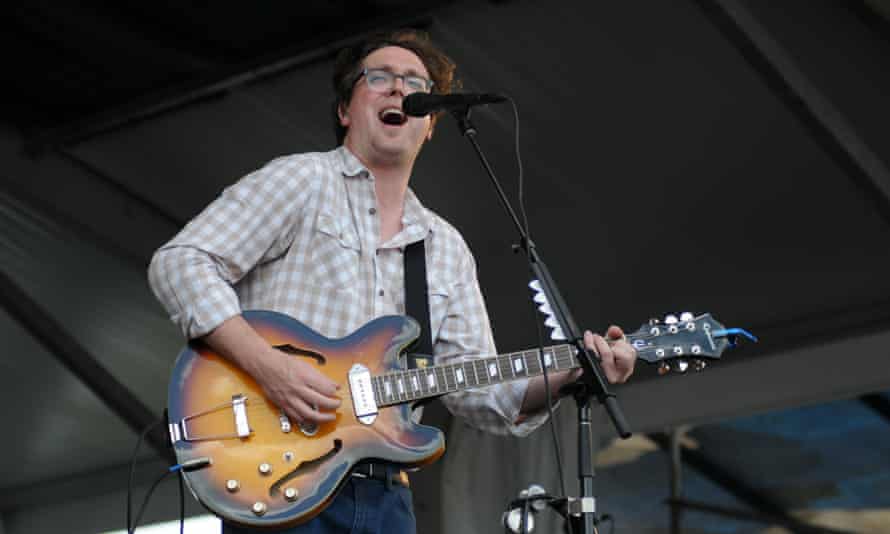 Tom Gray performing with the band Gomez.