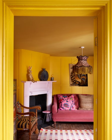 Nicola uses vivid colours, even in small rooms.