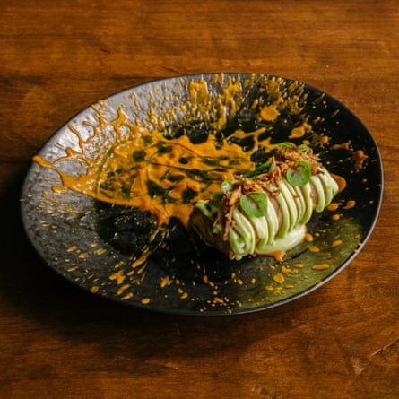 the ackee and saltfish spring roll at 2210 By Natty Can Cook, in Herne Hill, London.