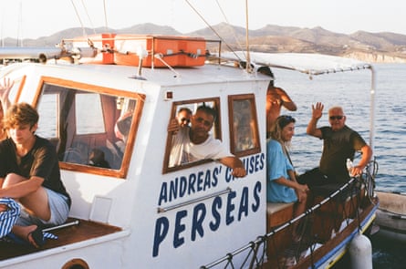 Tourists on a boat