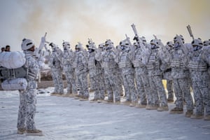 Kars, TurkeyOver 12,000 Turkish armed forces personnel attend a day of winter exercise activities
