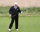 ‘Dodgy looking’ clip of Trump playing golf in Scotland sparks cheating debate